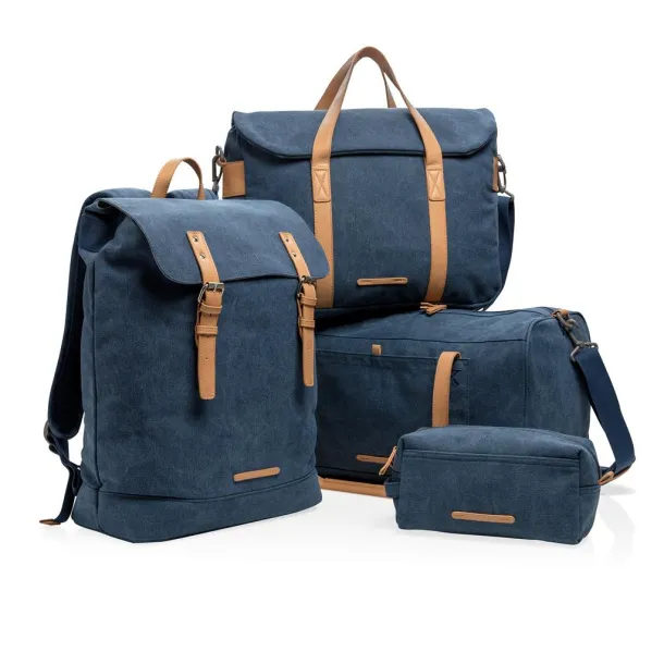  Canvas laptop bag PVC free - XD Collection Blue