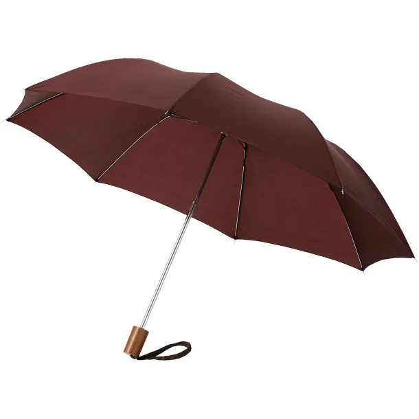 Oho 20" foldable umbrella Brown