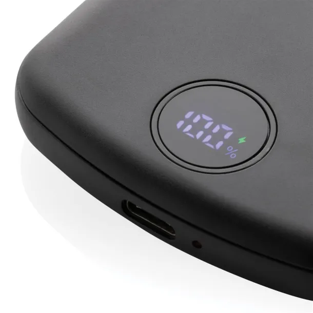  MagBoost magnetna prijenosna baterija od RCS reciklirane plastike - 15 W, 5 000 mAh - XD Collection Crna