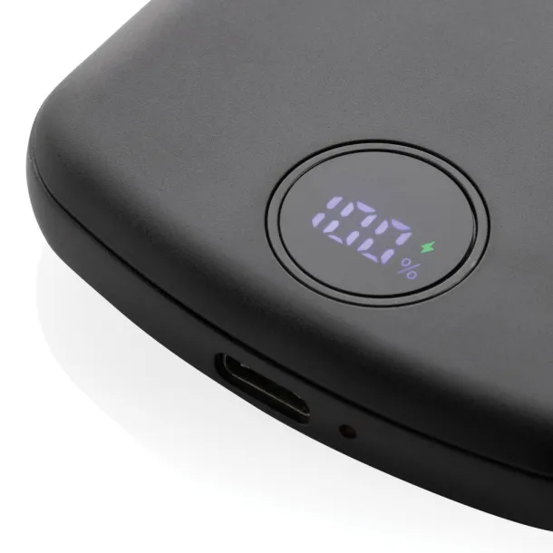  MagBoost magnetna prijenosna baterija od RCS reciklirane plastike - 15 W, 5 000 mAh - XD Collection Crna