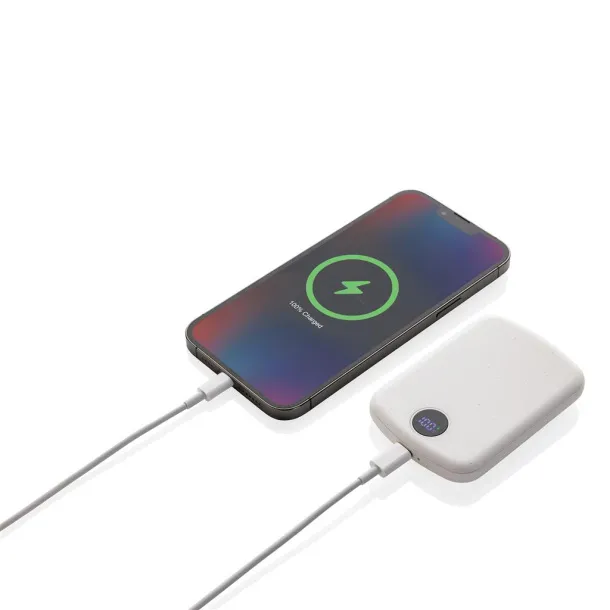  MagBoost magnetna prijenosna baterija od RCS reciklirane plastike - 15 W, 5 000 mAh - XD Collection Bijela