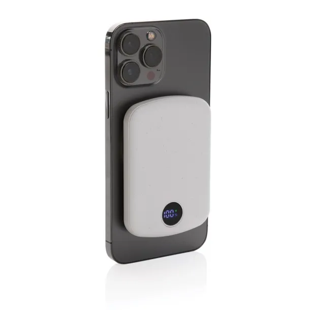  MagBoost magnetna prijenosna baterija od RCS reciklirane plastike - 15 W, 5 000 mAh - XD Collection Bijela