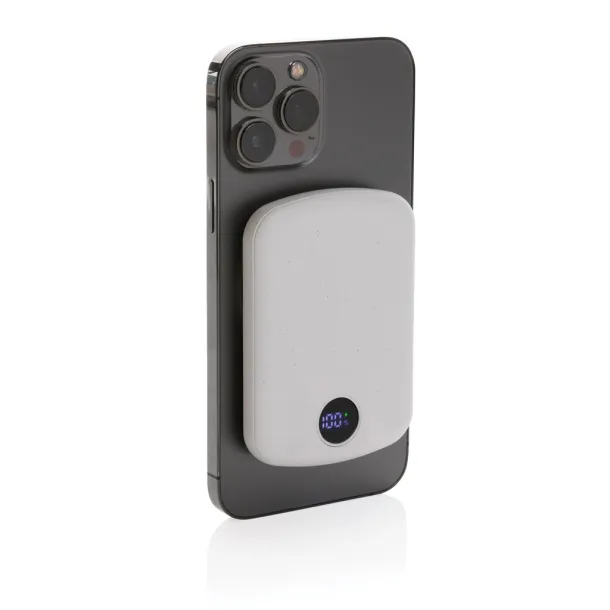 MagBoost magnetna prijenosna baterija od RCS reciklirane plastike - 15 W, 5 000 mAh - XD Collection Bijela