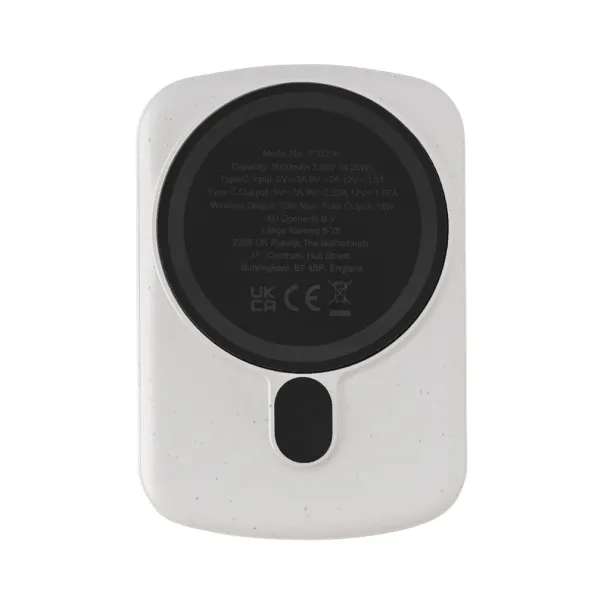  MagBoost magnetna prijenosna baterija od RCS reciklirane plastike - 15 W, 5 000 mAh - XD Collection Bijela