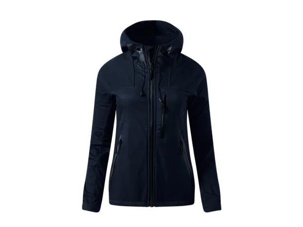 BLACK PEAK WOMEN Women’s softshell hooded jacket - EXPLODE Plava