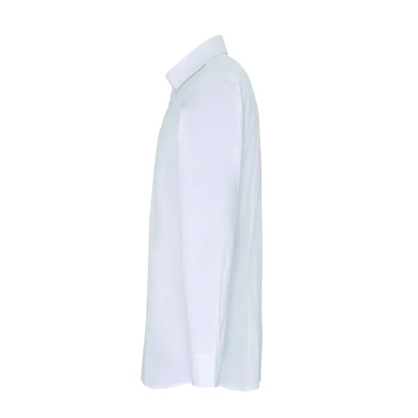  MEN'S STRETCH-FIT COTTON POPLIN LONG SLEEVE SHIRT - Premier White