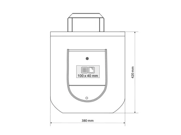 PACKETA non woven foldable shopping bag - BRUNO White