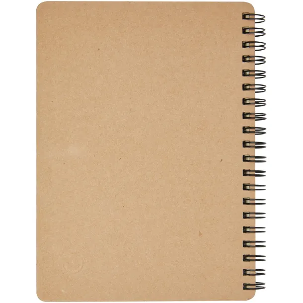 Priestly recycled notebook with pen Natural Solid black