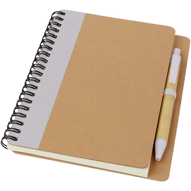 Priestly recycled notebook with pen Lilac Natural