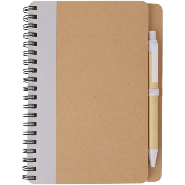 Priestly recycled notebook with pen Lilac Natural