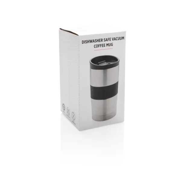  Dishwasher safe vacuum coffee mug - XD Collection Silver 