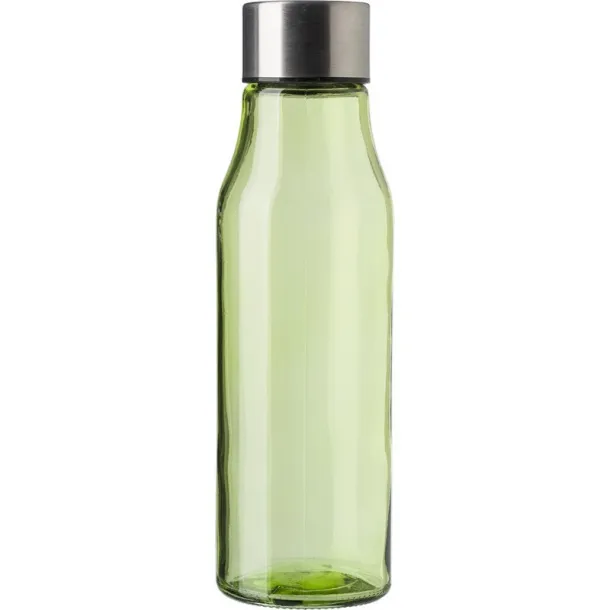  Staklena sportska boca, 500 ml lime