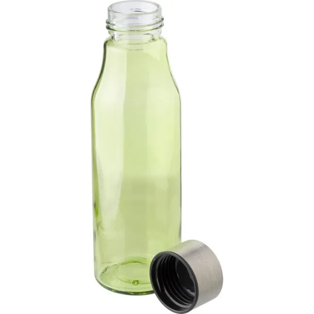  Staklena sportska boca, 500 ml lime