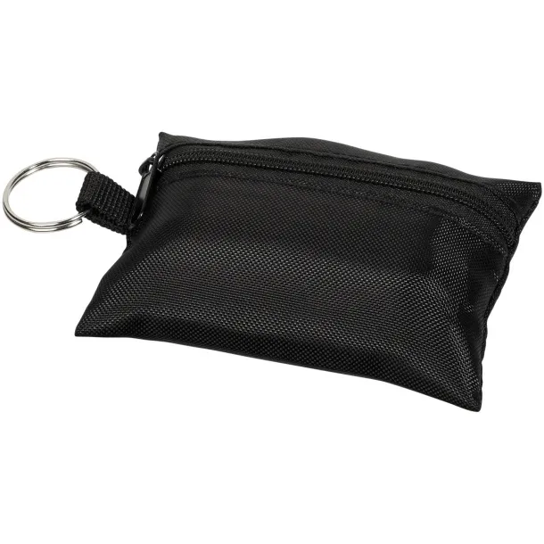 Valdemar 16-piece first aid keyring pouch Solid black