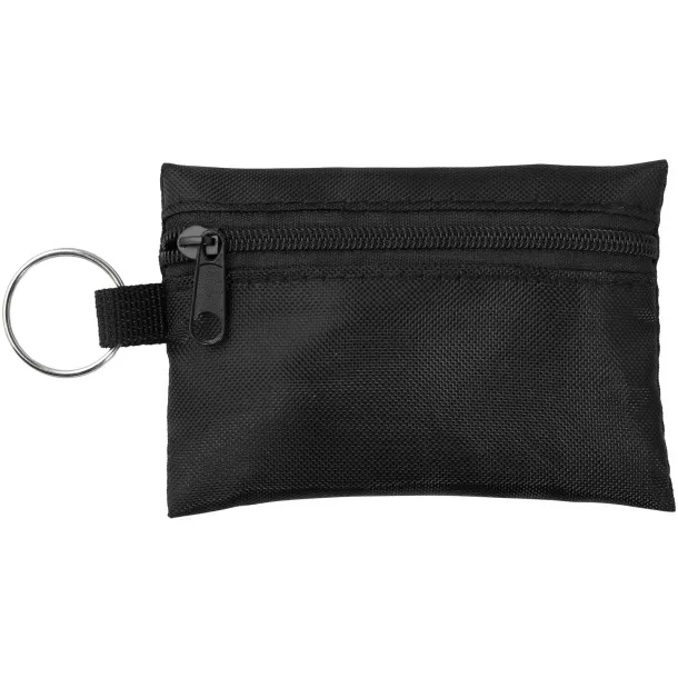 Valdemar 16-piece first aid keyring pouch Solid black