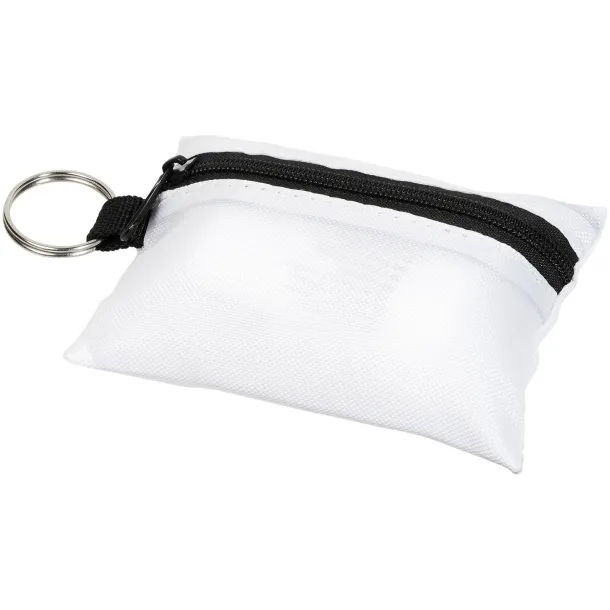 Valdemar 16-piece first aid keyring pouch - Unbranded White