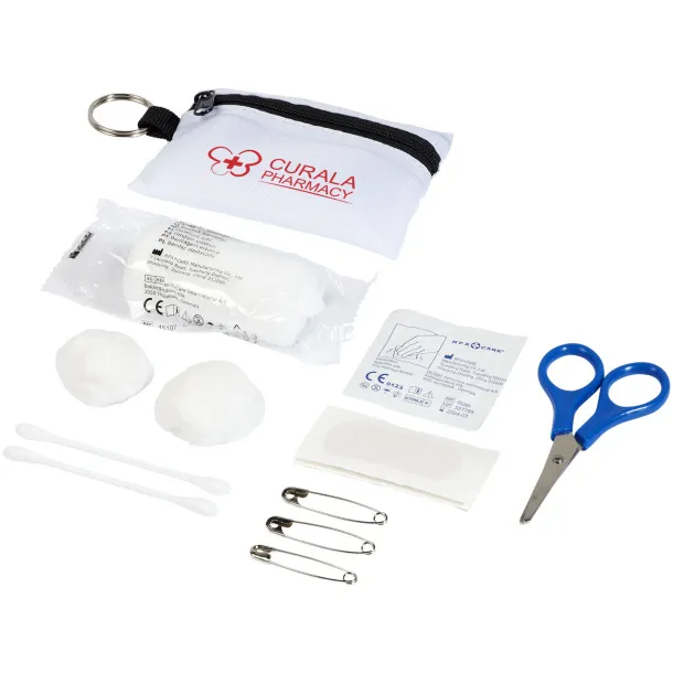 Valdemar 16-piece first aid keyring pouch - Unbranded White