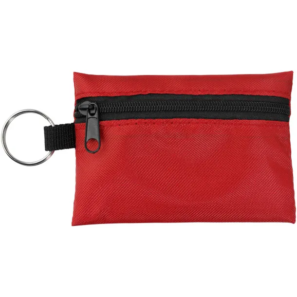 Valdemar 16-piece first aid keyring pouch - Unbranded Red