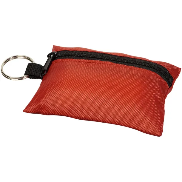 Valdemar 16-piece first aid keyring pouch - Unbranded Red