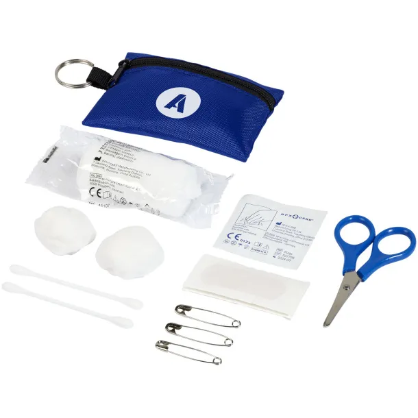 Valdemar 16-piece first aid keyring pouch - Unbranded Royal blue