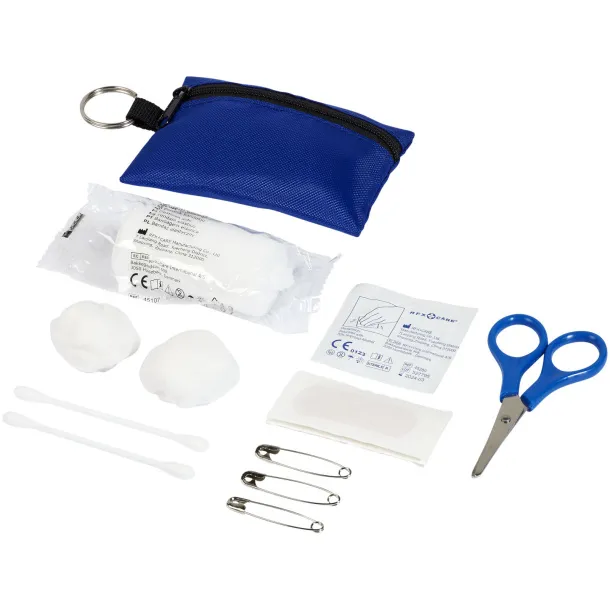 Valdemar 16-piece first aid keyring pouch - Unbranded Royal blue