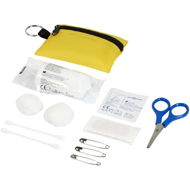 Valdemar 16-piece first aid keyring pouch - Unbranded Yellow