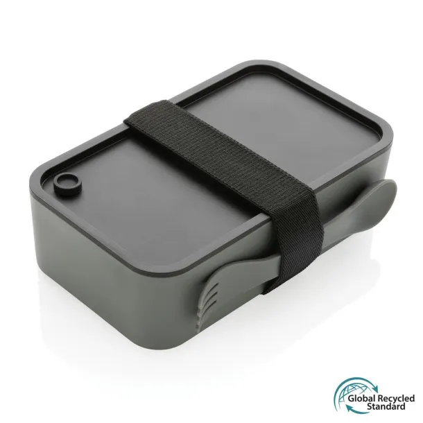  GRS RPP kutija za hranu s 2u1 žlicom i vilicom, 1,2 L - XD Collection Cool Grey 9