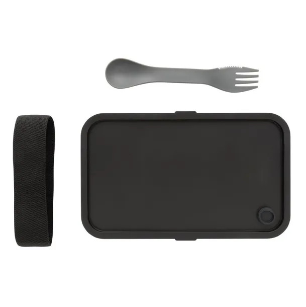  GRS RPP kutija za hranu s 2u1 žlicom i vilicom, 1,2 L - XD Collection Cool Grey 9