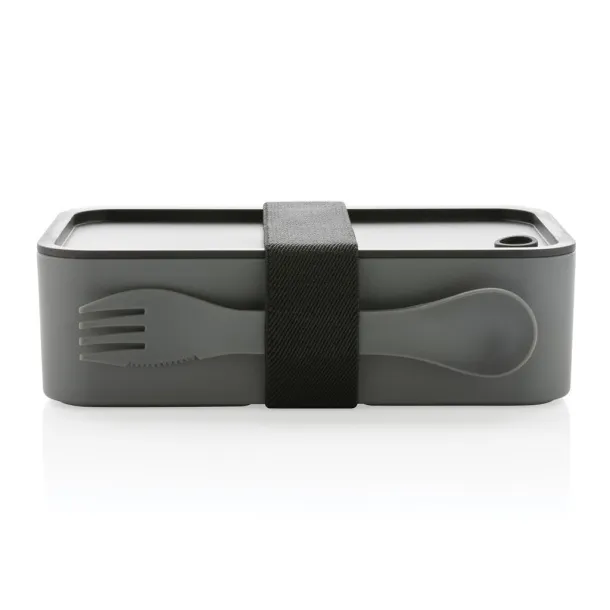  GRS RPP kutija za hranu s 2u1 žlicom i vilicom, 1,2 L - XD Collection Cool Grey 9