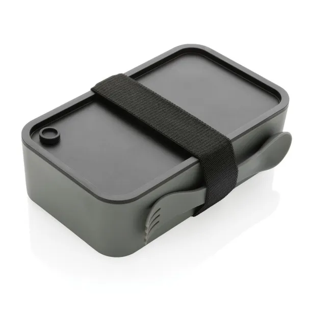  GRS RPP kutija za hranu s 2u1 žlicom i vilicom, 1,2 L - XD Collection Cool Grey 9