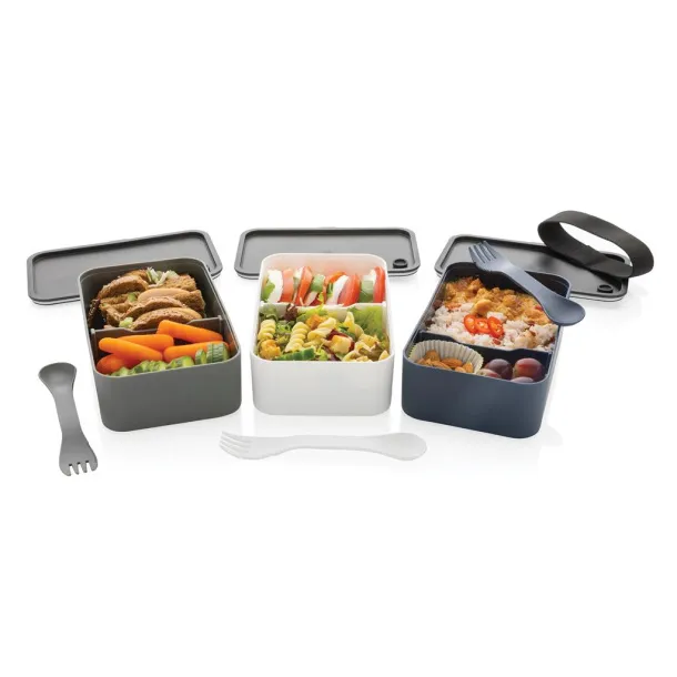  GRS RPP lunch box with spork - XD Collection Cool Grey 9 