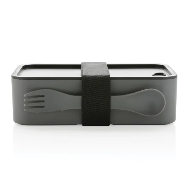  GRS RPP kutija za hranu s 2u1 žlicom i vilicom, 1,2 L - XD Collection Cool Grey 9