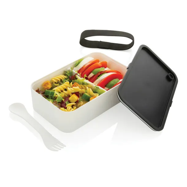  GRS RPP lunch box with spork - XD Collection White 