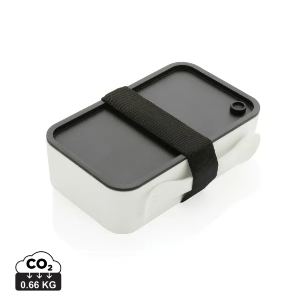  GRS RPP lunch box with spork - XD Collection White 