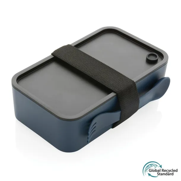  GRS RPP kutija za hranu s 2u1 žlicom i vilicom, 1,2 L - XD Collection navy
