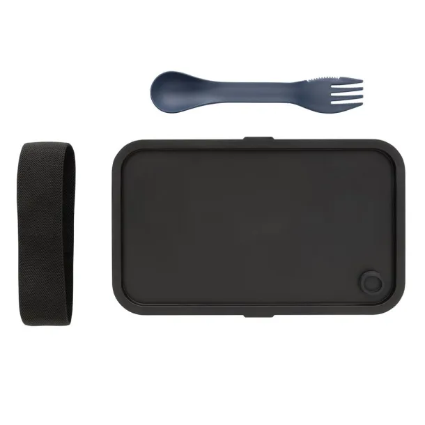  GRS RPP kutija za hranu s 2u1 žlicom i vilicom, 1,2 L - XD Collection navy