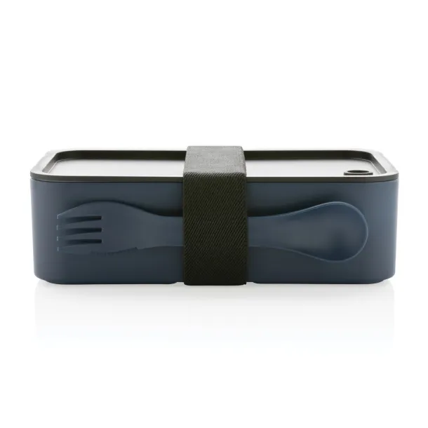  GRS RPP kutija za hranu s 2u1 žlicom i vilicom, 1,2 L - XD Collection navy