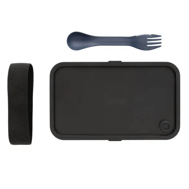  GRS RPP kutija za hranu s 2u1 žlicom i vilicom, 1,2 L - XD Collection navy