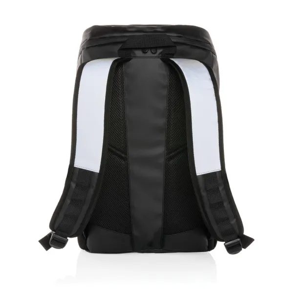  PU high visibility easy access 15.6" laptop backpack - XD Collection Black 