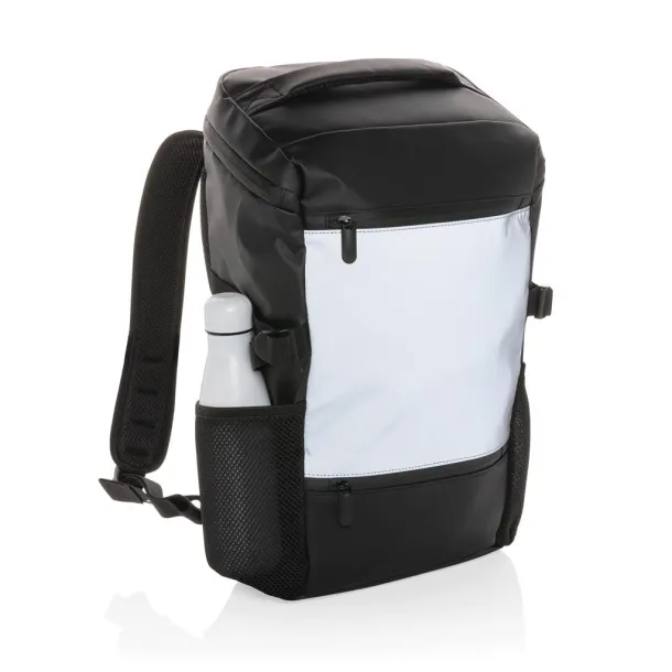  PU high visibility easy access 15.6" laptop backpack - XD Collection Black 