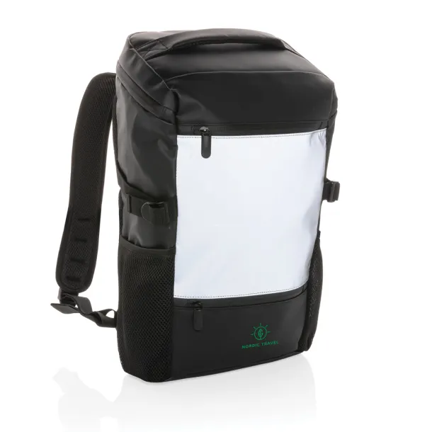  PU high visibility easy access 15.6" laptop backpack - XD Collection Black 