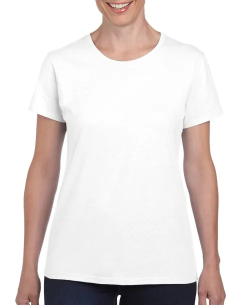  HEAVY COTTON™ ženska majica kratkih rukava od teškog pamuka, 180 g/m2 - Gildan Bijela