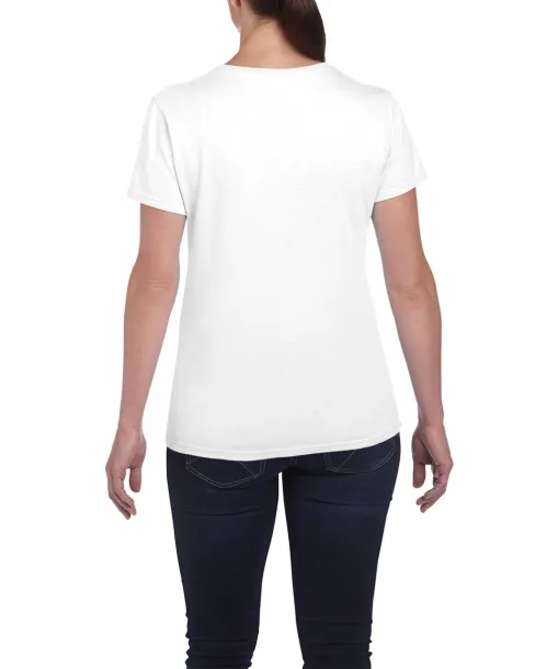  HEAVY COTTON™ ženska majica kratkih rukava od teškog pamuka, 180 g/m2 - Gildan Bijela