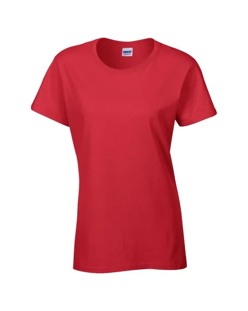  HEAVY COTTON™ ženska majica kratkih rukava od teškog pamuka, 180 g/m2 - Gildan Crvena