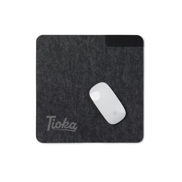  VINGA Albon GRS recycled felt mouse pad - Vinga Crna 