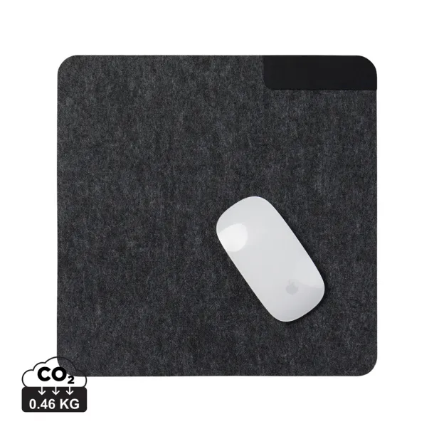  VINGA Albon GRS recycled felt mouse pad - Vinga black 