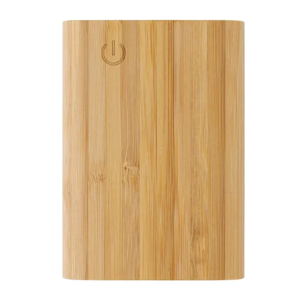  FSC® prijenosna baterija od bambusa, 5 000 mAh - XD Collection Smeđa