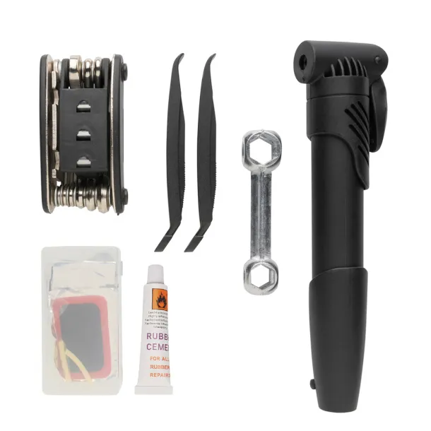  Bike repair kit set 17 pcs - XD Collection Black 