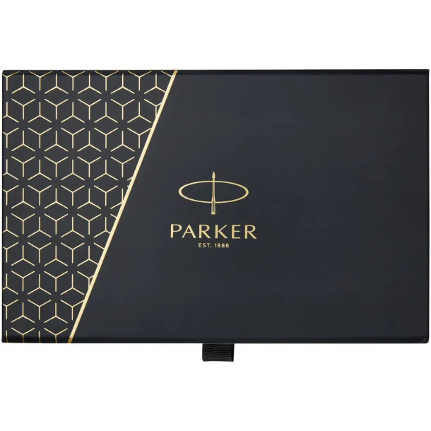 Parker IM achromatic ballpoint and rollerball pen set with gift box - Parker Solid black