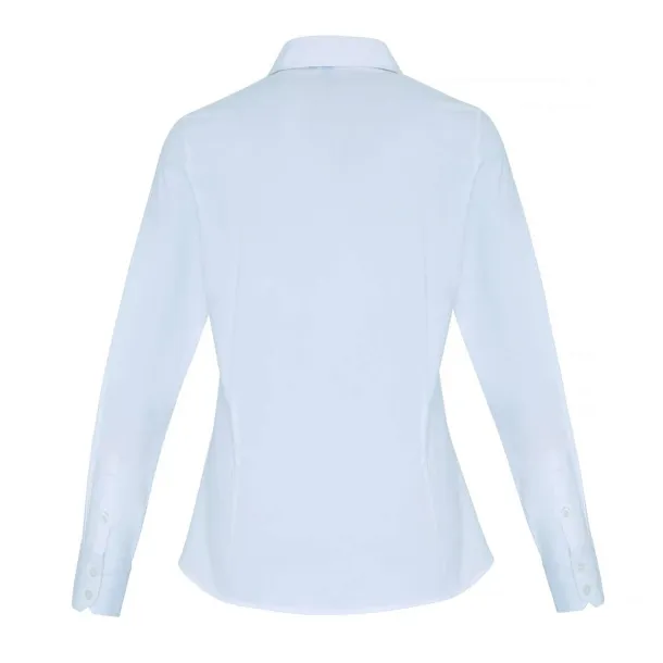  WOMEN'S STRETCH-FIT COTTON POPLIN LONG SLEEVE SHIRT - Premier White